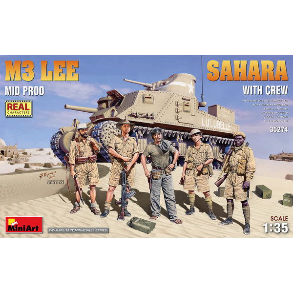 MINIART 1/35 M3 Lee Mid Prod. Sahara with Crew