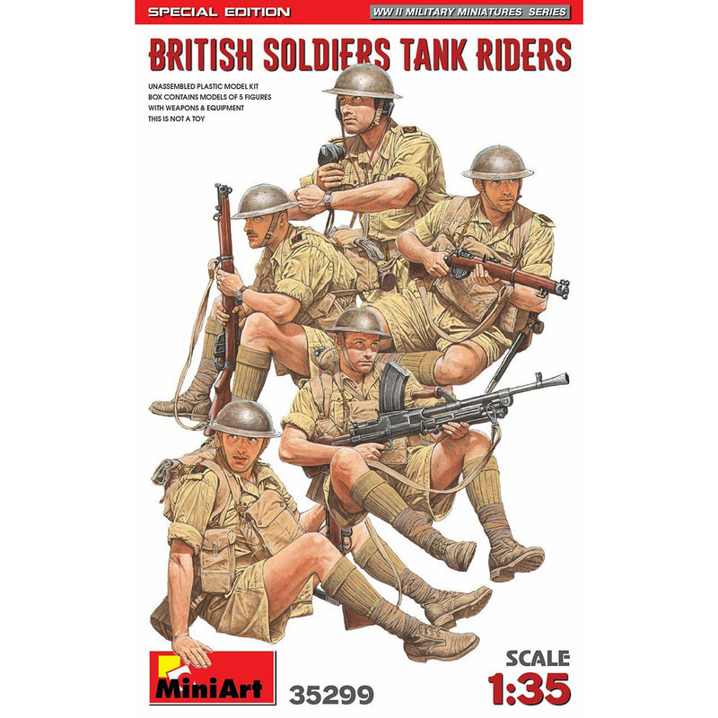 MINIART 1/35 British Soldiers Tank Riders. Special Edition