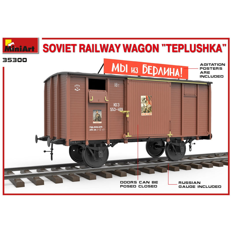 MINIART 1/35 Soviet Railway Wagon "Teplushka"