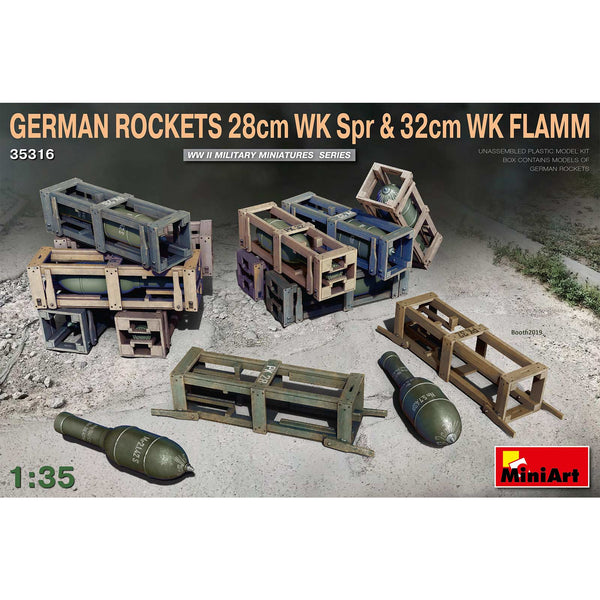 MINIART 1/35 German Rockets 28cm WK Spr & 32cm WK FLAMM