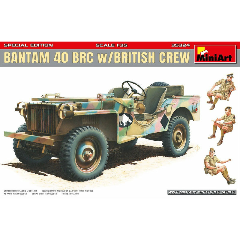 MINIART 1/35 Bantam 40 BRC w/British Crew. Special Edition