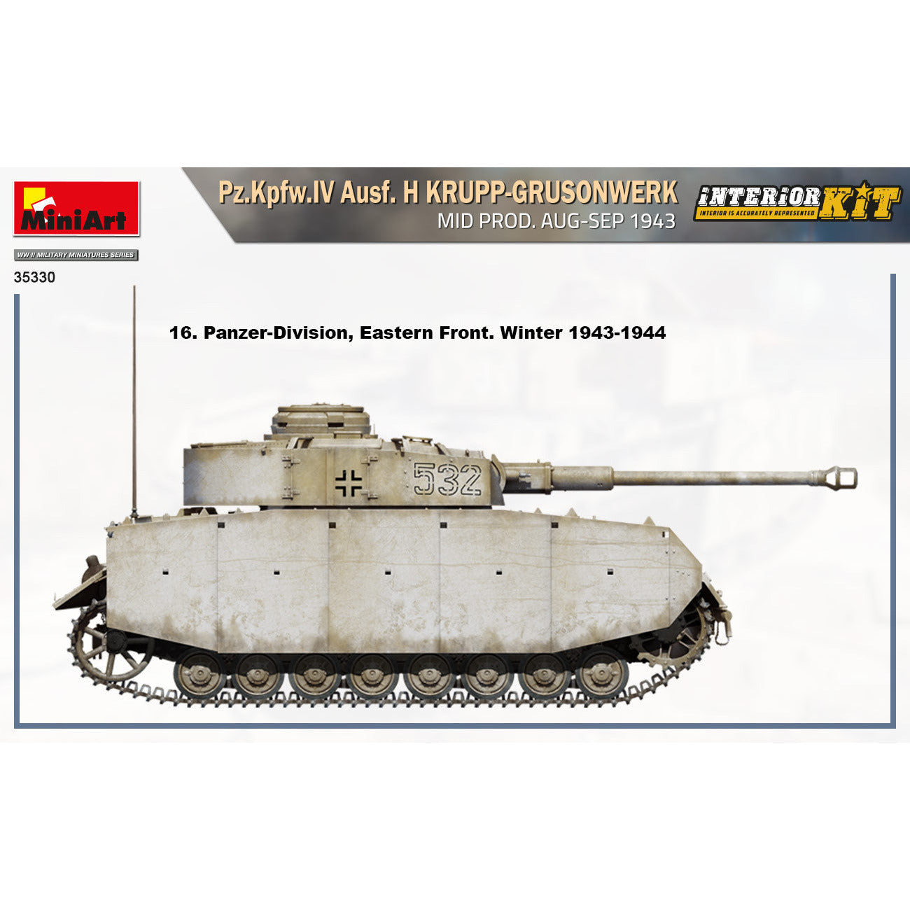 MINIART 1/35 Pz.Kpfw.IV Ausf. H Krupp-Grusonwerk. Mid Prod. Aug-Sep 1943. Interior Kit