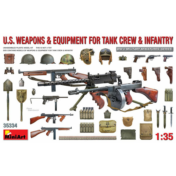 MINIART 1/35 U.S. Weapons & Equipment for Tank Crew & Infantry