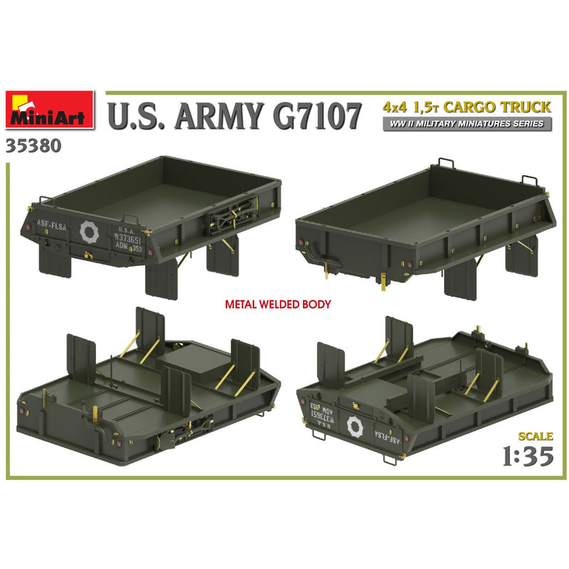 MINIART 1/35 U.S. Army G7107 4X4 1.5t Cargo Truck