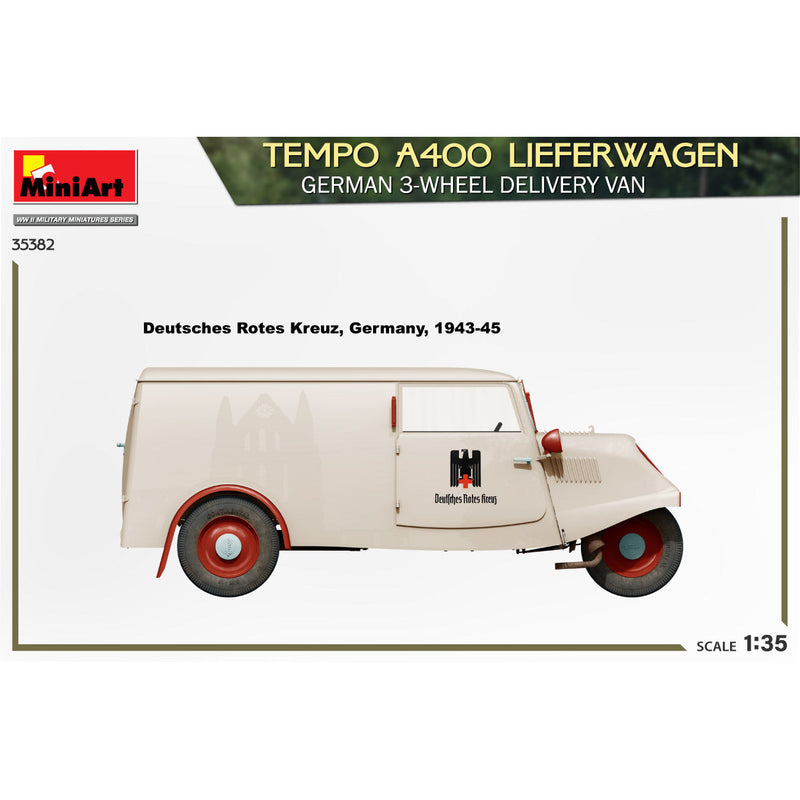 MINIART 1/35 Tempo A400 Lieferwagen German 3-Wheel Delivery Van