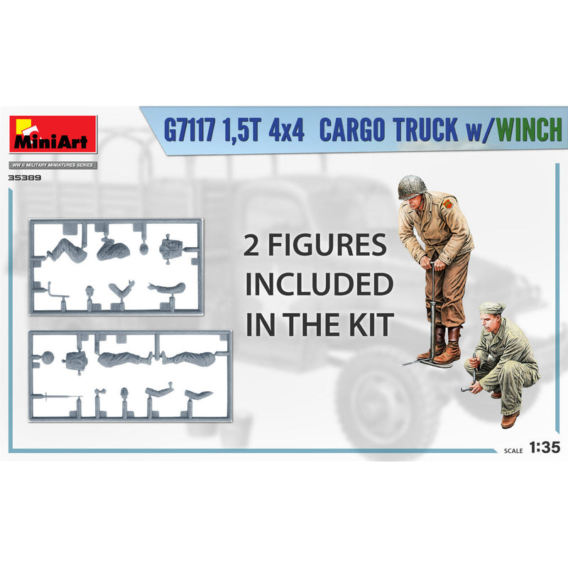 MINIART 1/35 G7117 1.5t 4x4 Cargo Truck with Winch