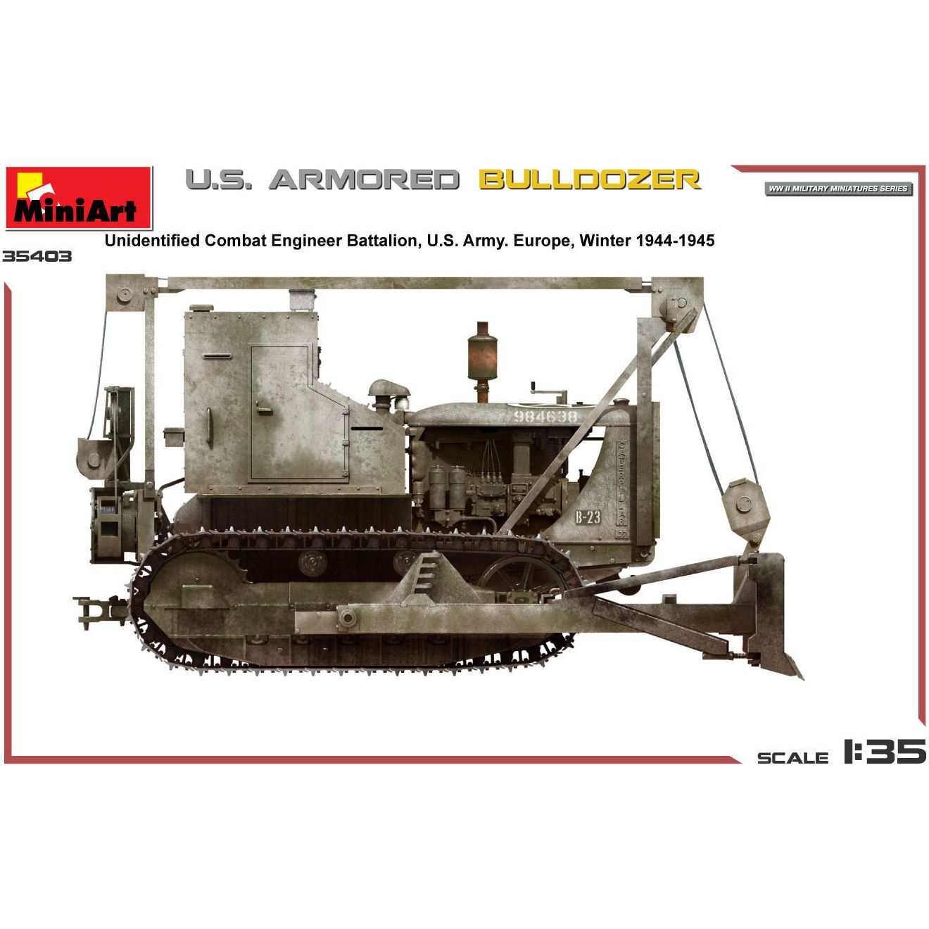 MINIART 1/35 U.S. Armored Bulldozer