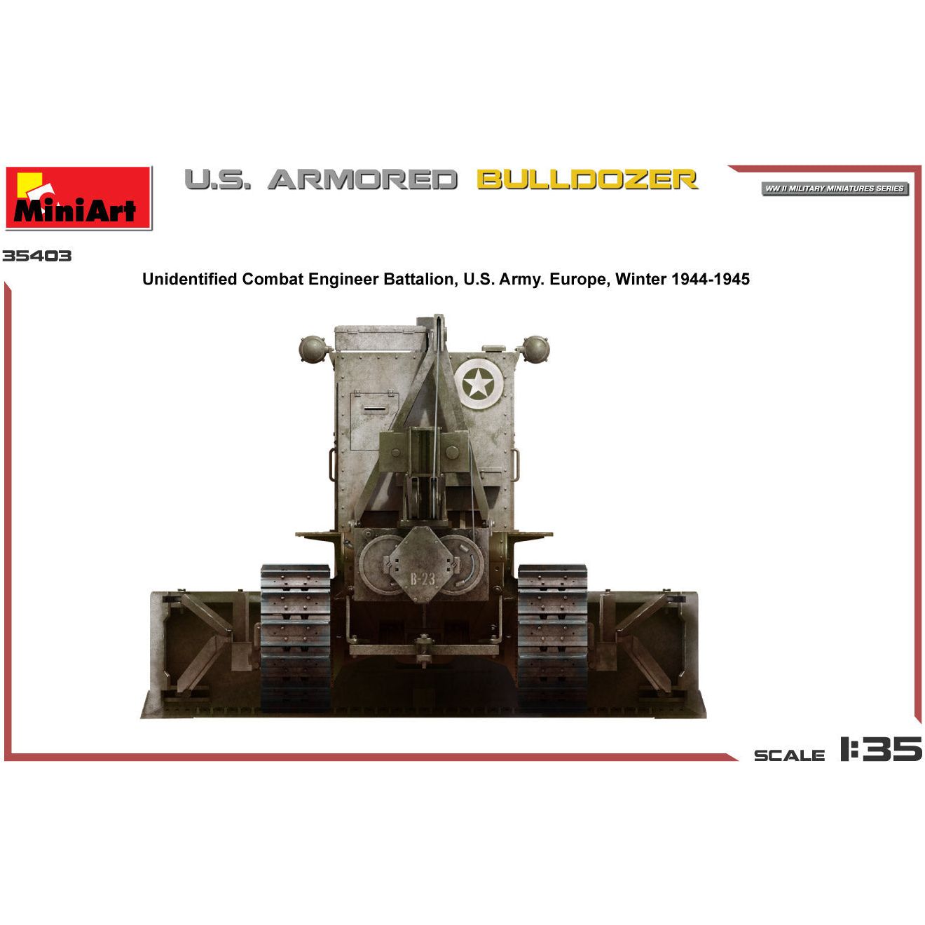 MINIART 1/35 U.S. Armored Bulldozer