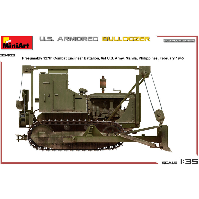 MINIART 1/35 U.S. Armored Bulldozer