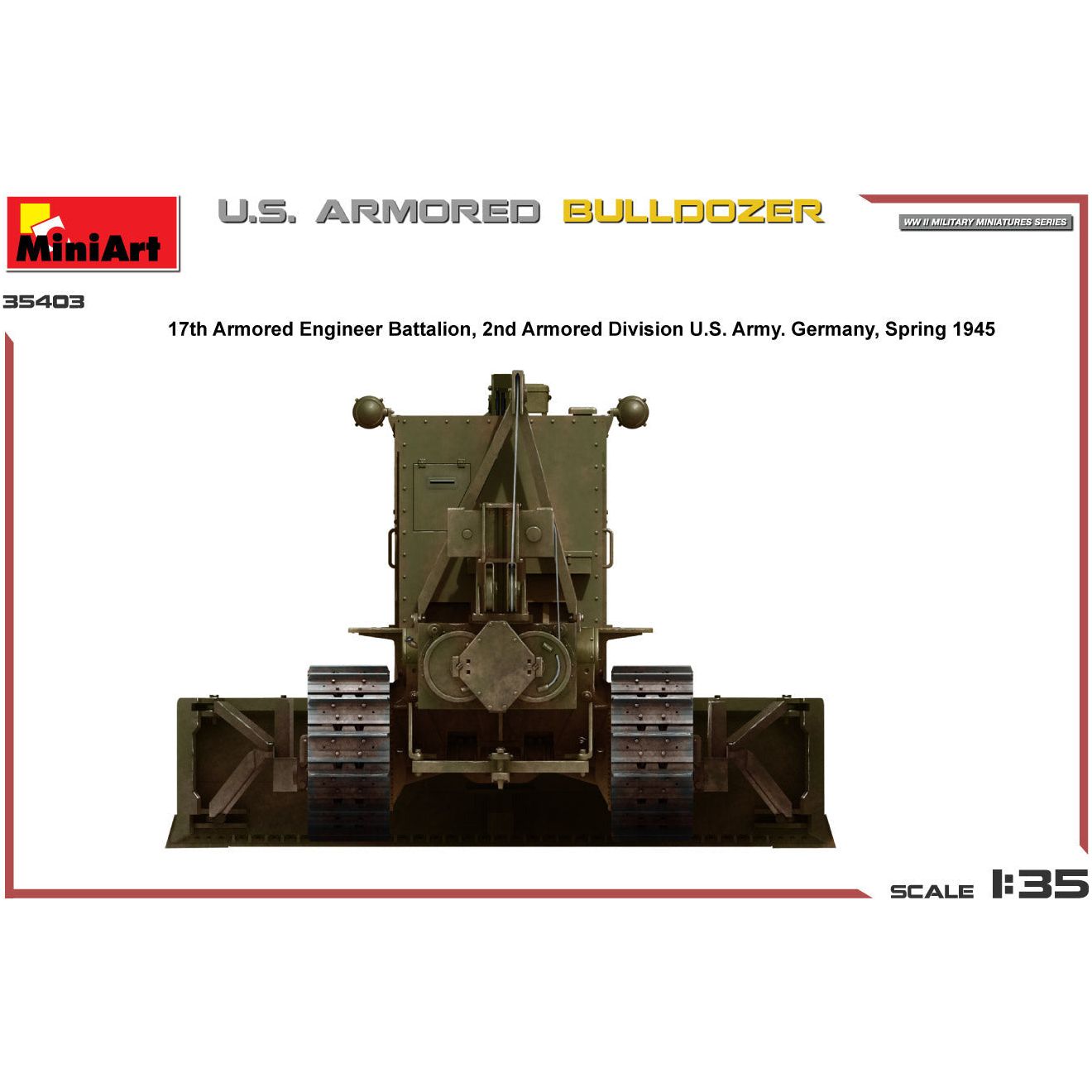 MINIART 1/35 U.S. Armored Bulldozer