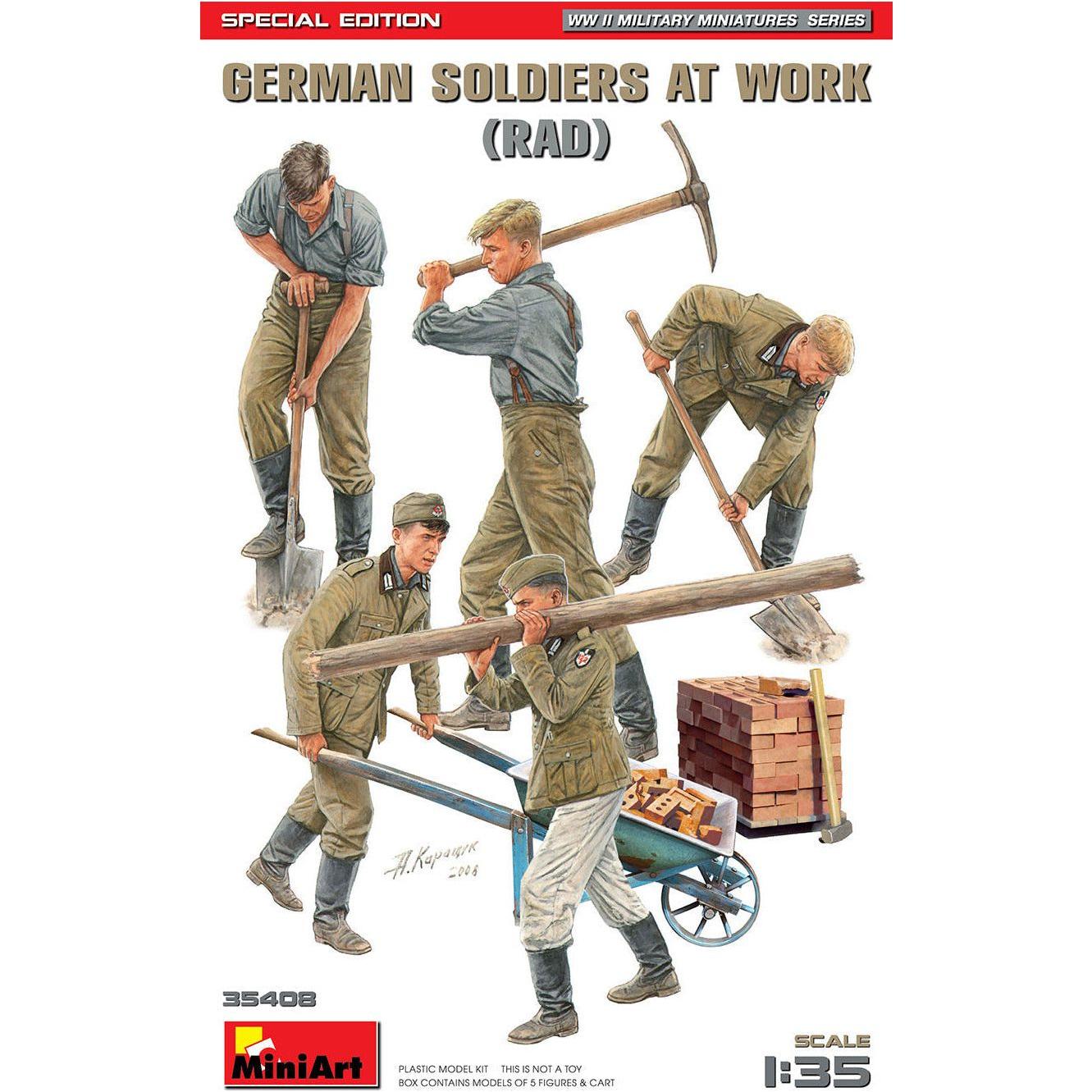 MINIART 1/35 German Soldiers at Work (RAD) Special Edition