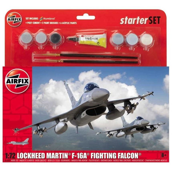 AIRFIX Large Starter Set 1/72 Lockheed Martin F-16A Fightin