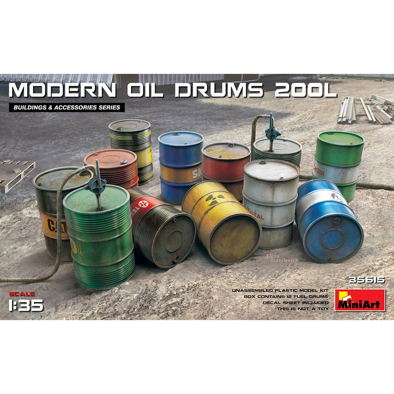 MINIART 1/35 Modern Oil Drums (200l)