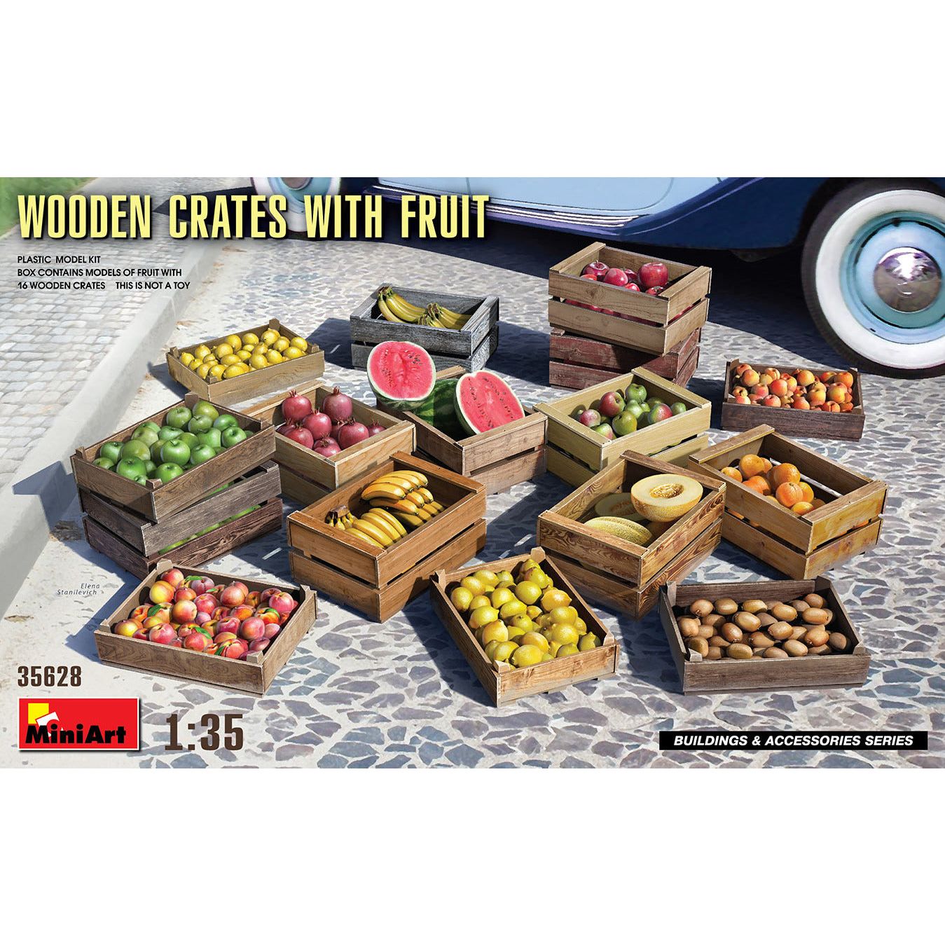 MINIART 1/35 Wooden Crates with Fruit