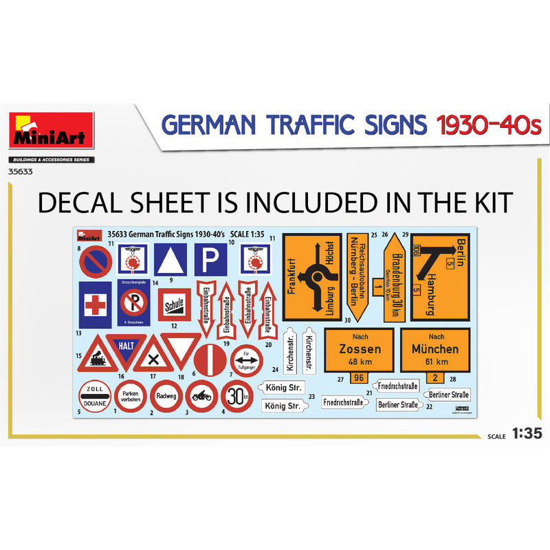 MINIART 1/35 German Traffic Signs 1930-40's