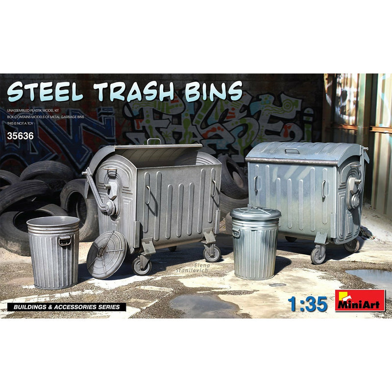 MINIART 1/35 Steel Trash Bins