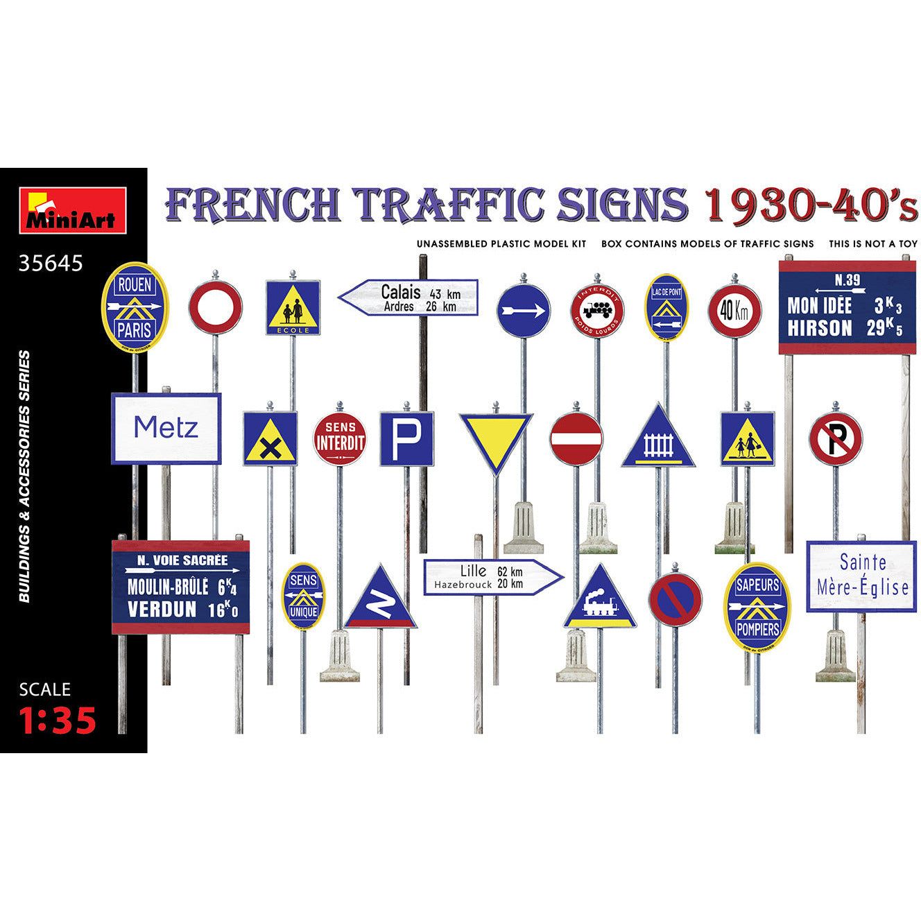 MINIART 1/35 French Traffic Signs 1930-40's