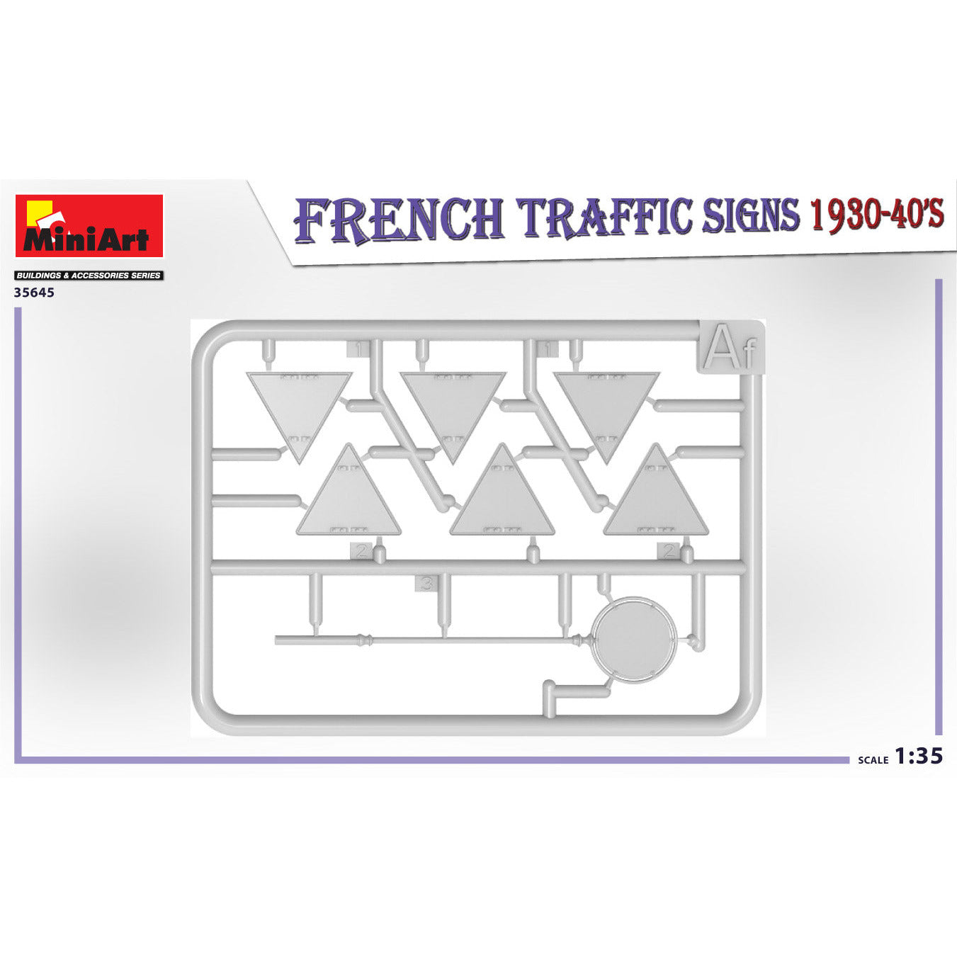 MINIART 1/35 French Traffic Signs 1930-40's