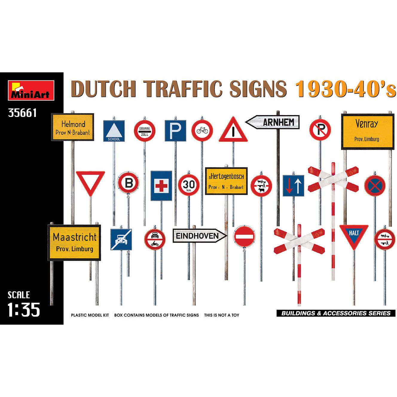 MINIART 1/35 Dutch Traffic Signs 1930-40's