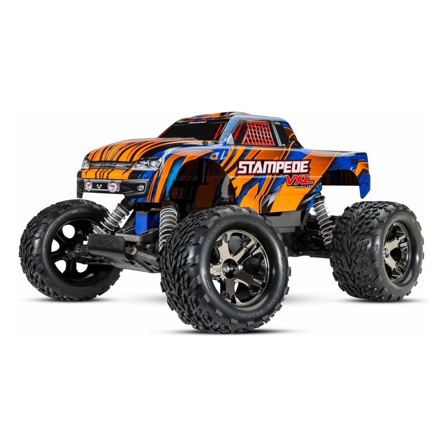 TRAXXAS 1/10 Stampede VXL Brushless Monster Truck with Magnum Gearbox Orange