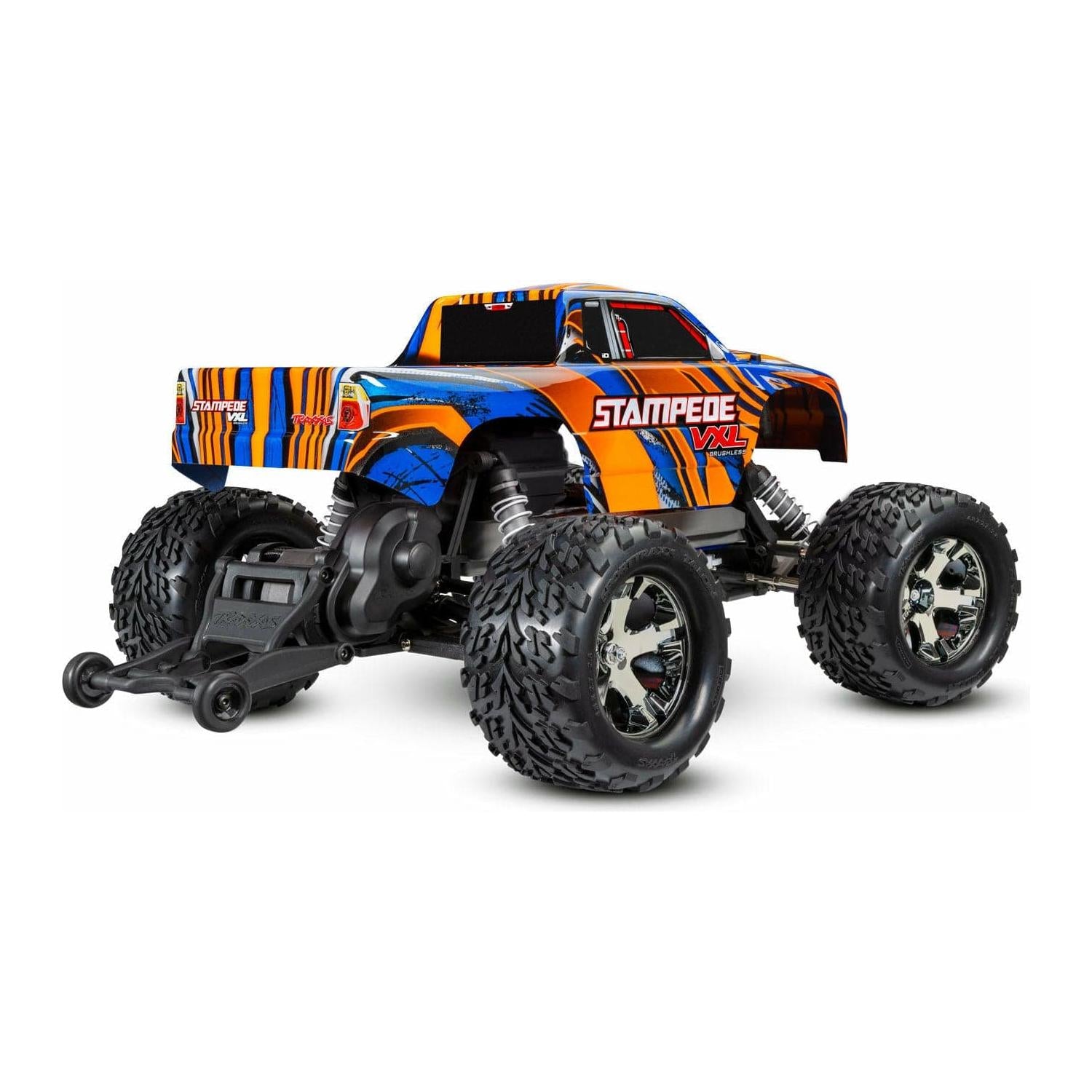 TRAXXAS 1/10 Stampede VXL Brushless Monster Truck with Magnum Gearbox Orange