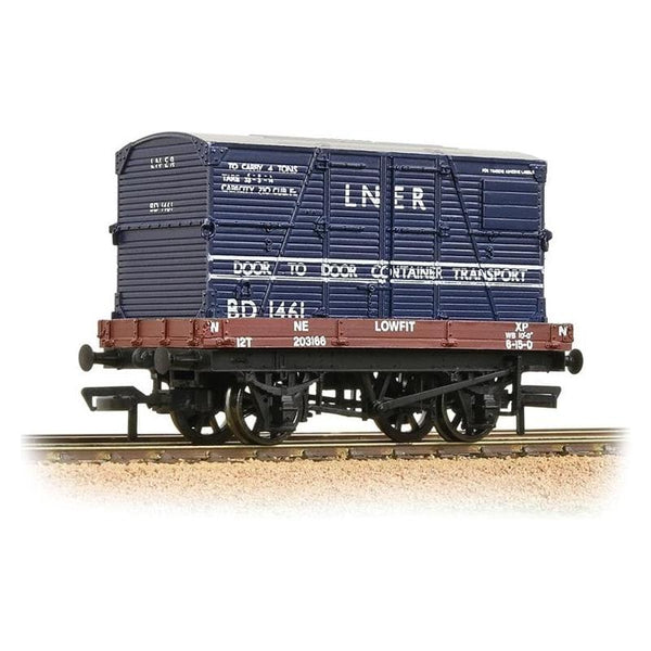 BRANCHLINE OO 1 Plank Wagon LNER Bauxite With 'LNER' Blue B