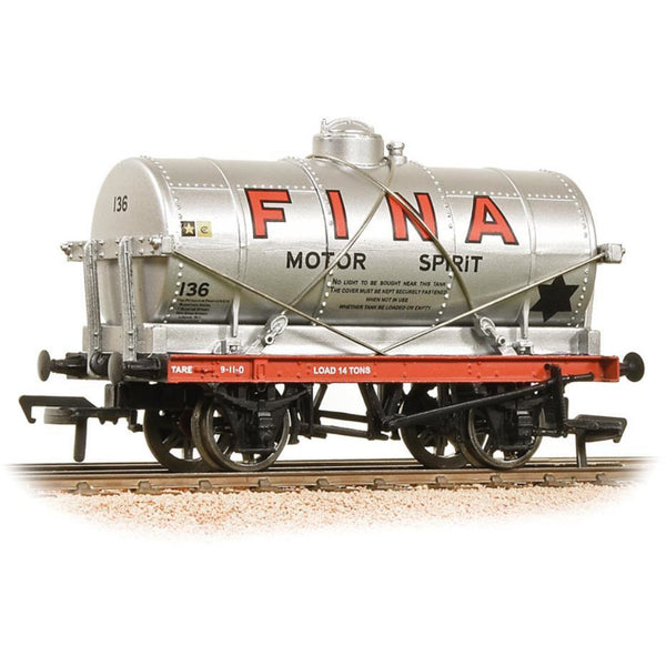 BRANCHLINE OO 14 Ton Tank Wagon 'Fina' Silver(37-680B)