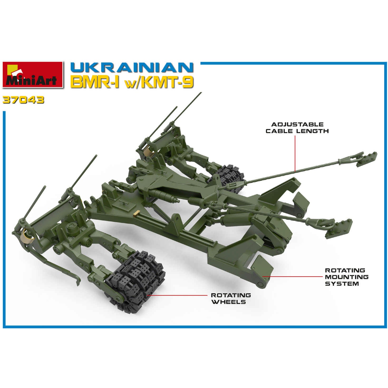 MINIART 1/35 Ukrainian BMR-1 with KMT-9
