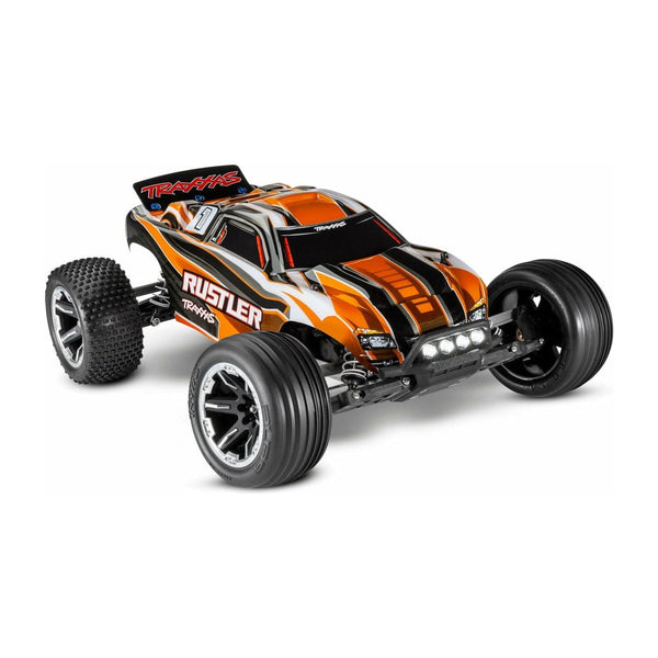 TRAXXAS 1/10 Rustler 2WD Stadium Truck, RTR with LED Lights