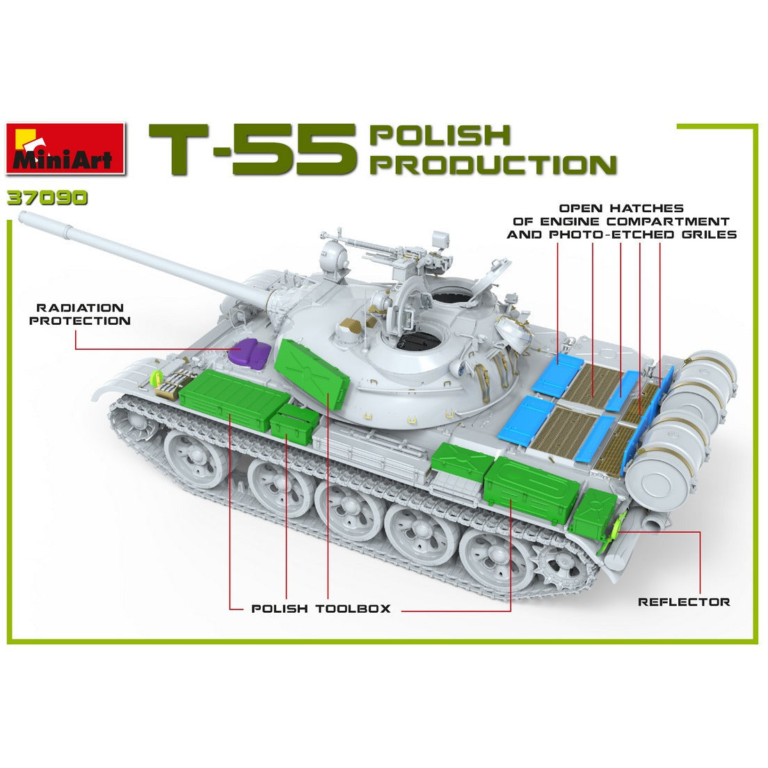 MINIART 1/35 T-55A Polish Production