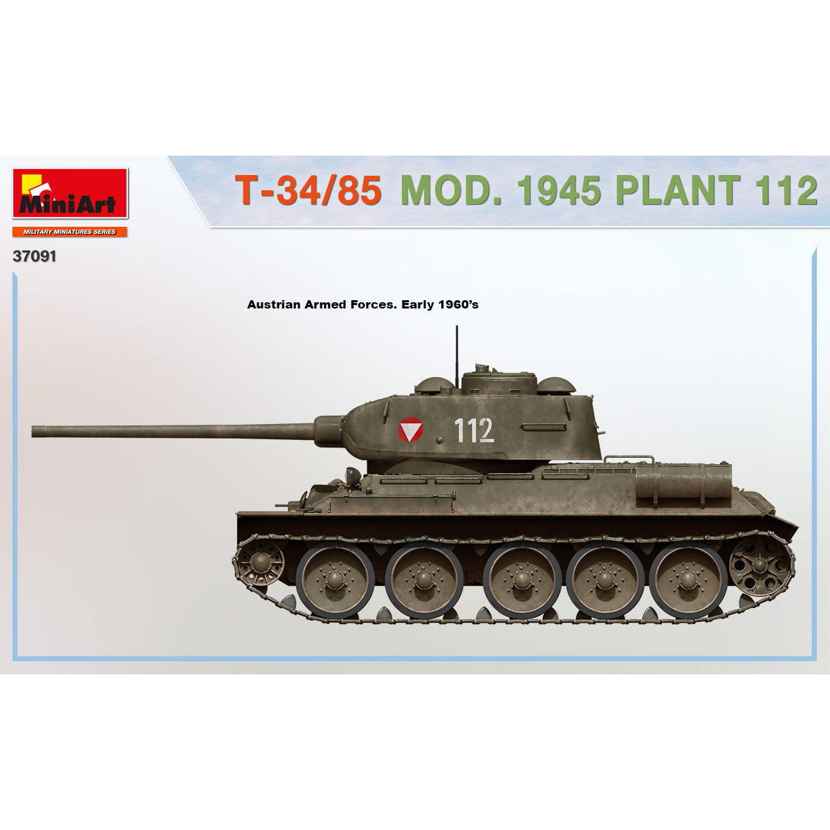 MINIART 1/35 T-34/85 Mod. 1945. Plant 112