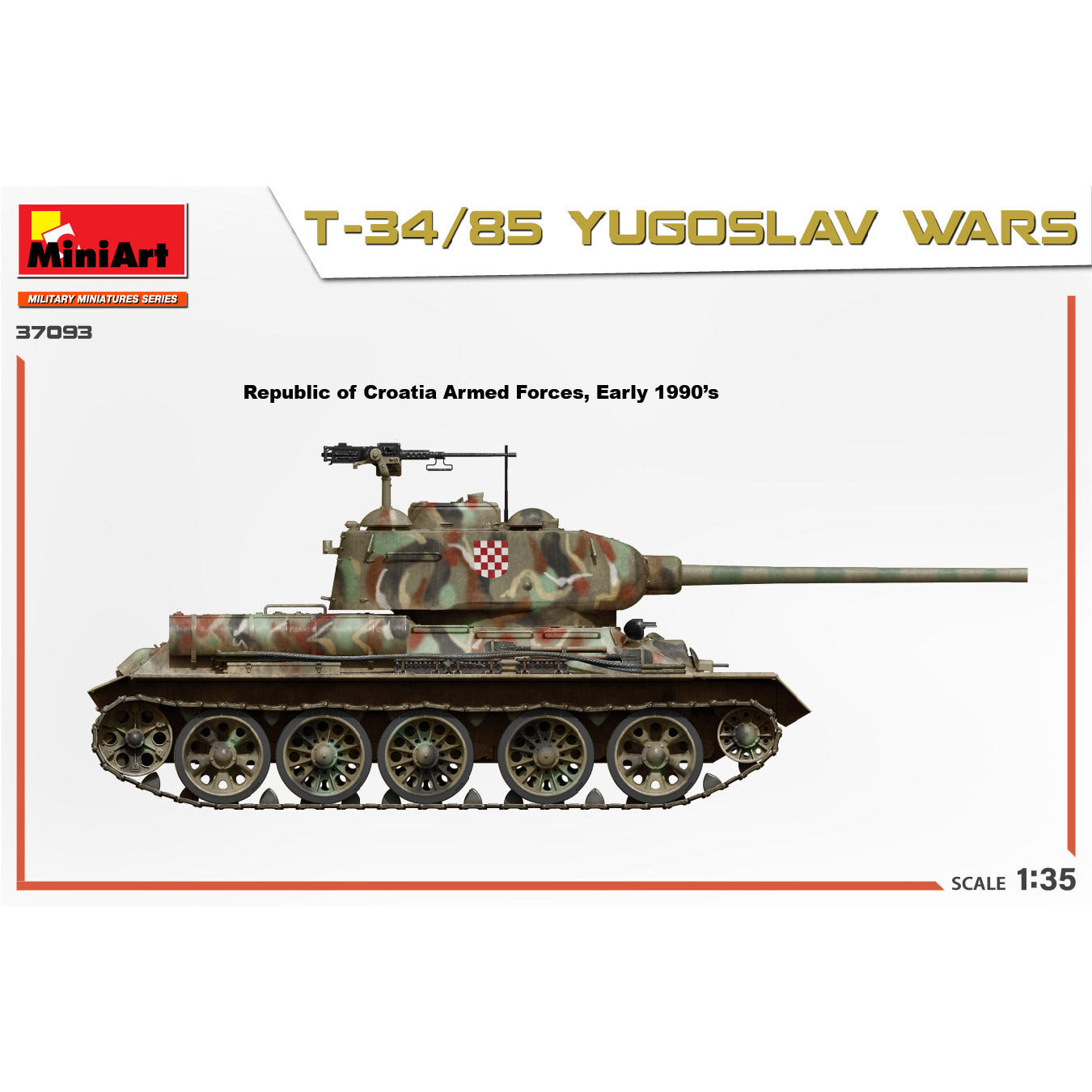 MINIART 1/35 T-34/85 Yugoslav Wars