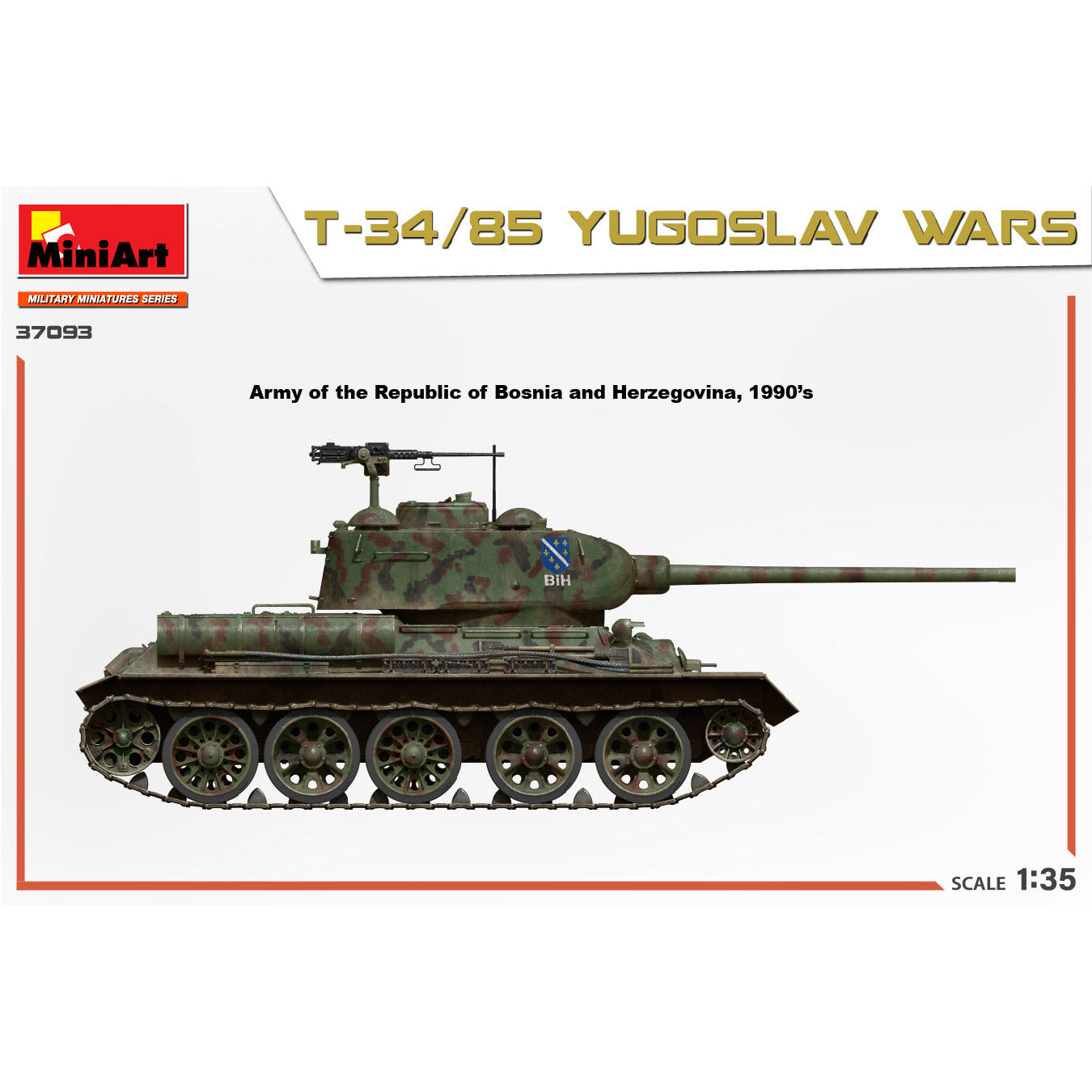 MINIART 1/35 T-34/85 Yugoslav Wars