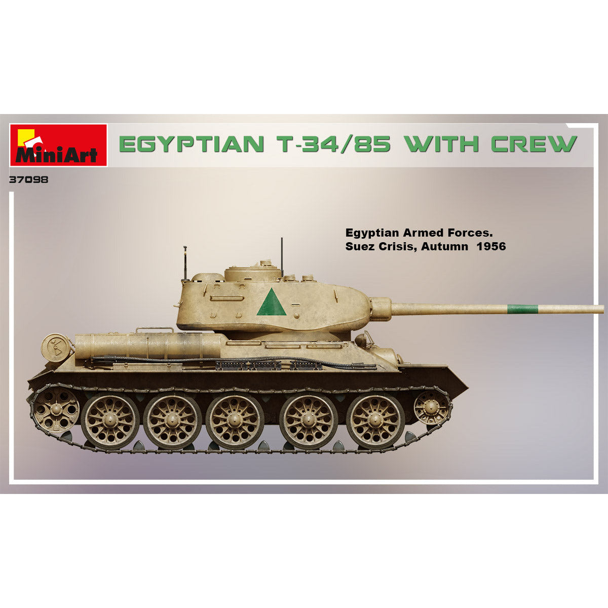 MINIART 1/35 Egyptian T-34/85 with Crew