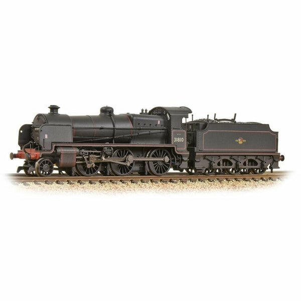 GRAHAM FARISH N Class 2-6-0 31810 BR Black Late Crest Weathered