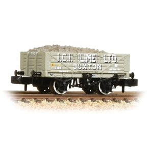 GRAHAM FARISH N 5 Plank Wagon with Steel Floor 'ICI Lime' with Load