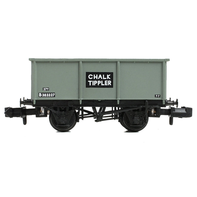 GRAHAM FARISH N BR B383327 27T Steel Tippler Wagon BR Grey 'Chalk'