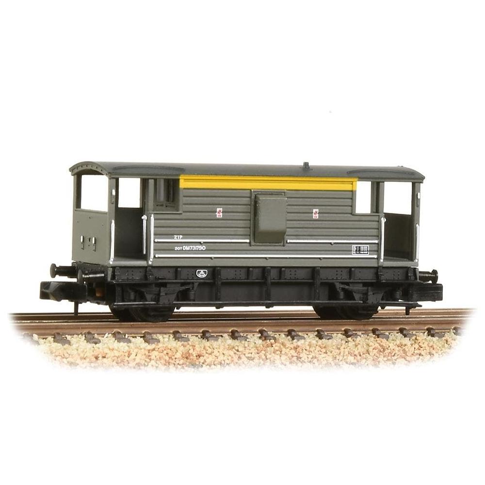 GRAHAM FARISH N LMS 20T Brake Van BR Engineers Grey & Yellow