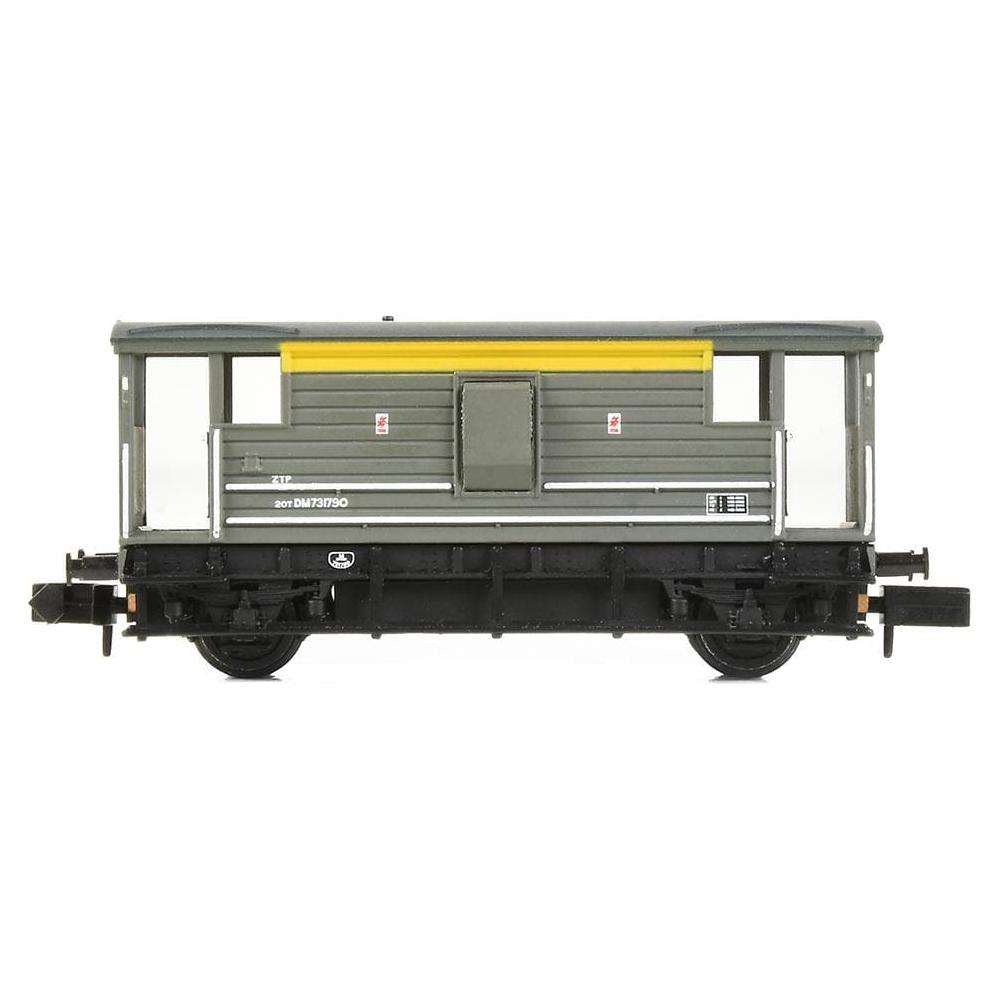 GRAHAM FARISH N LMS 20T Brake Van BR Engineers Grey & Yellow