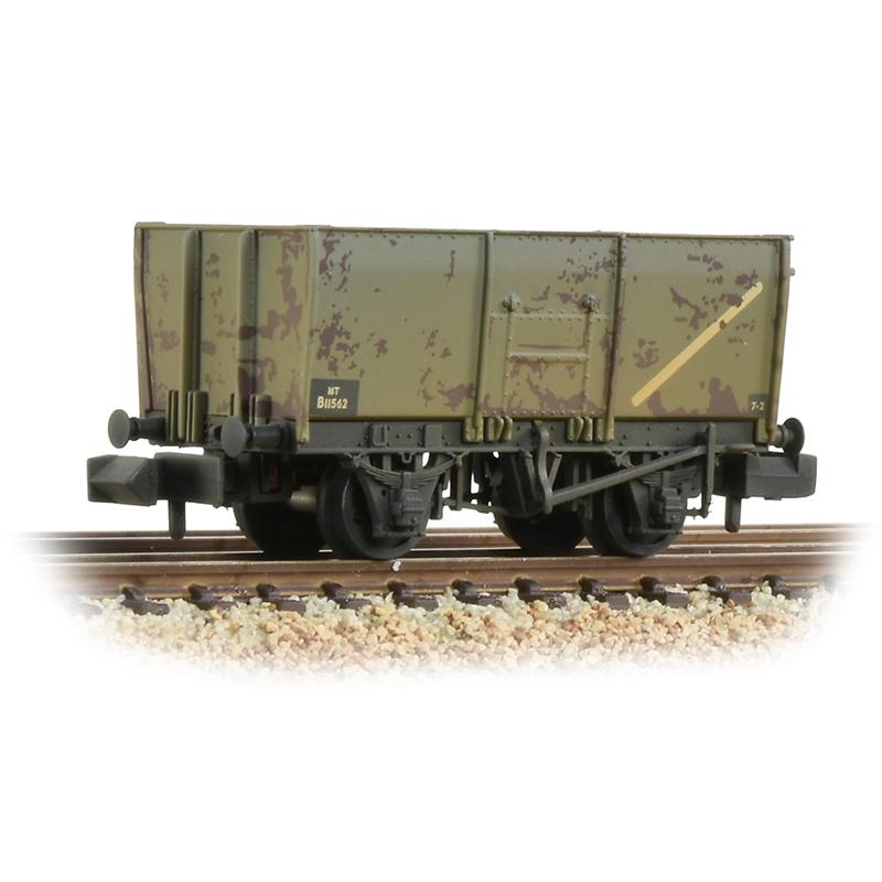 GRAHAM FARISH 16T Steel Slope-Sided Mineral Wagon BR Grey (Early)