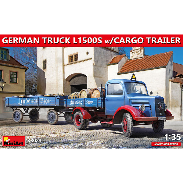 MINIART 1/35 German Truck L1500S with Cargo Trailer