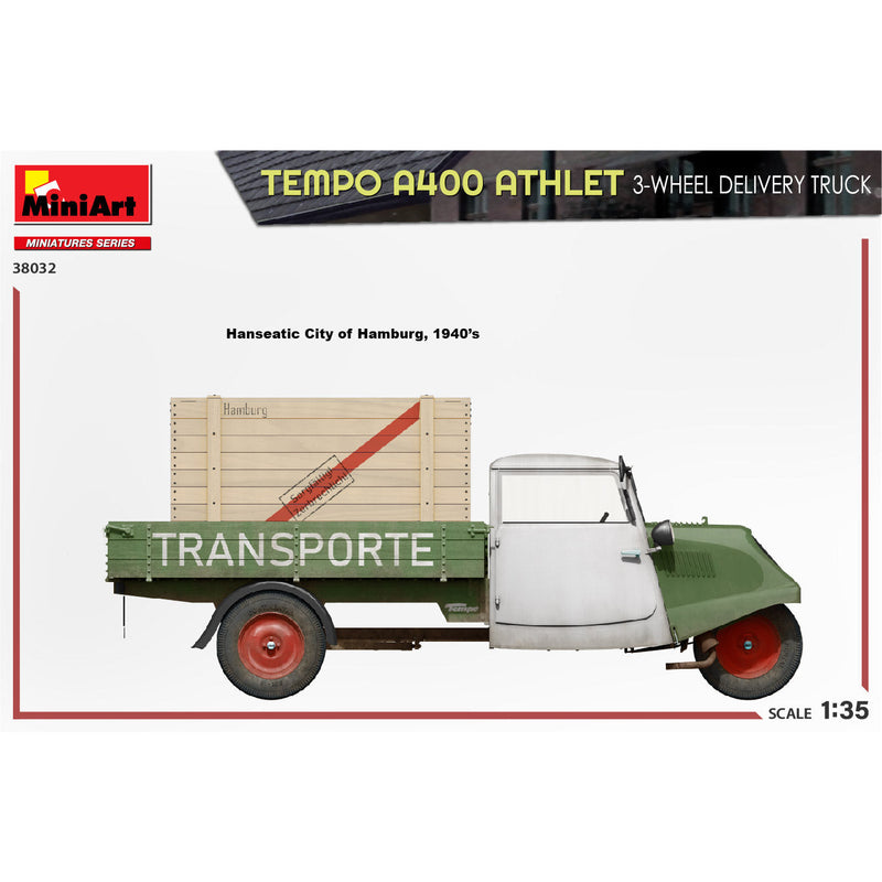 MINIART 1/35 Tempo A400 Athlet 3-Wheel Delivery Truck