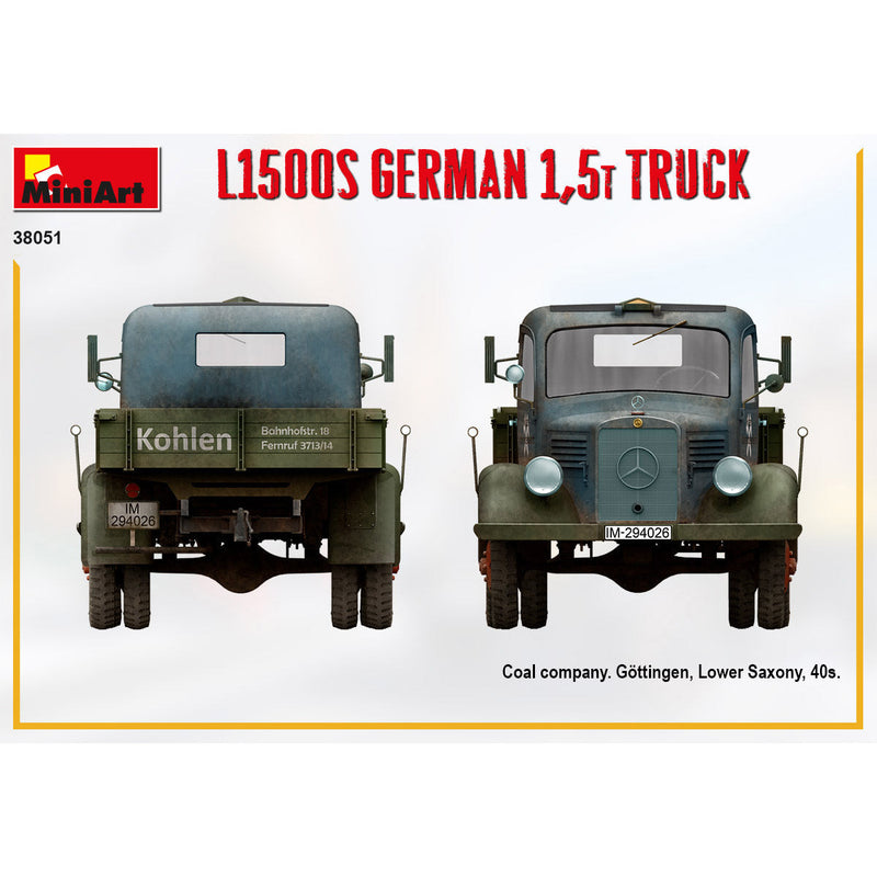 MINIART 1/35 L1500S German 1.5t Truck