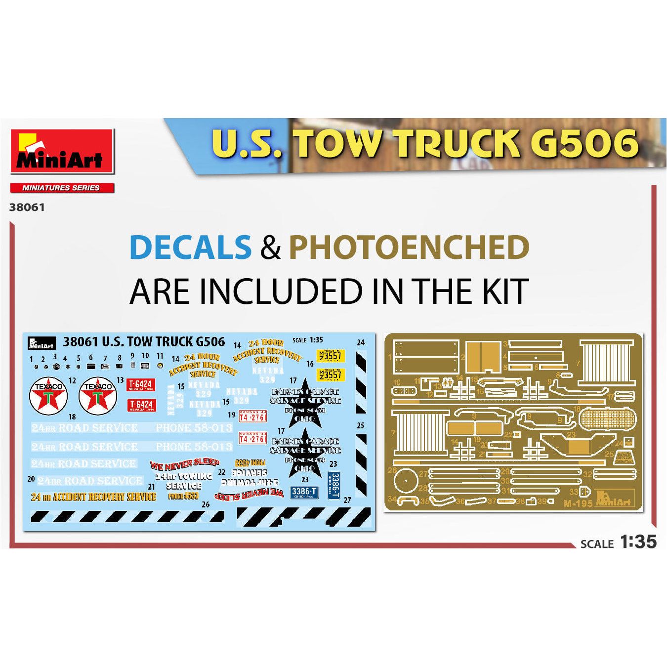 MINIART 1/35 U.S. Tow Truck G506