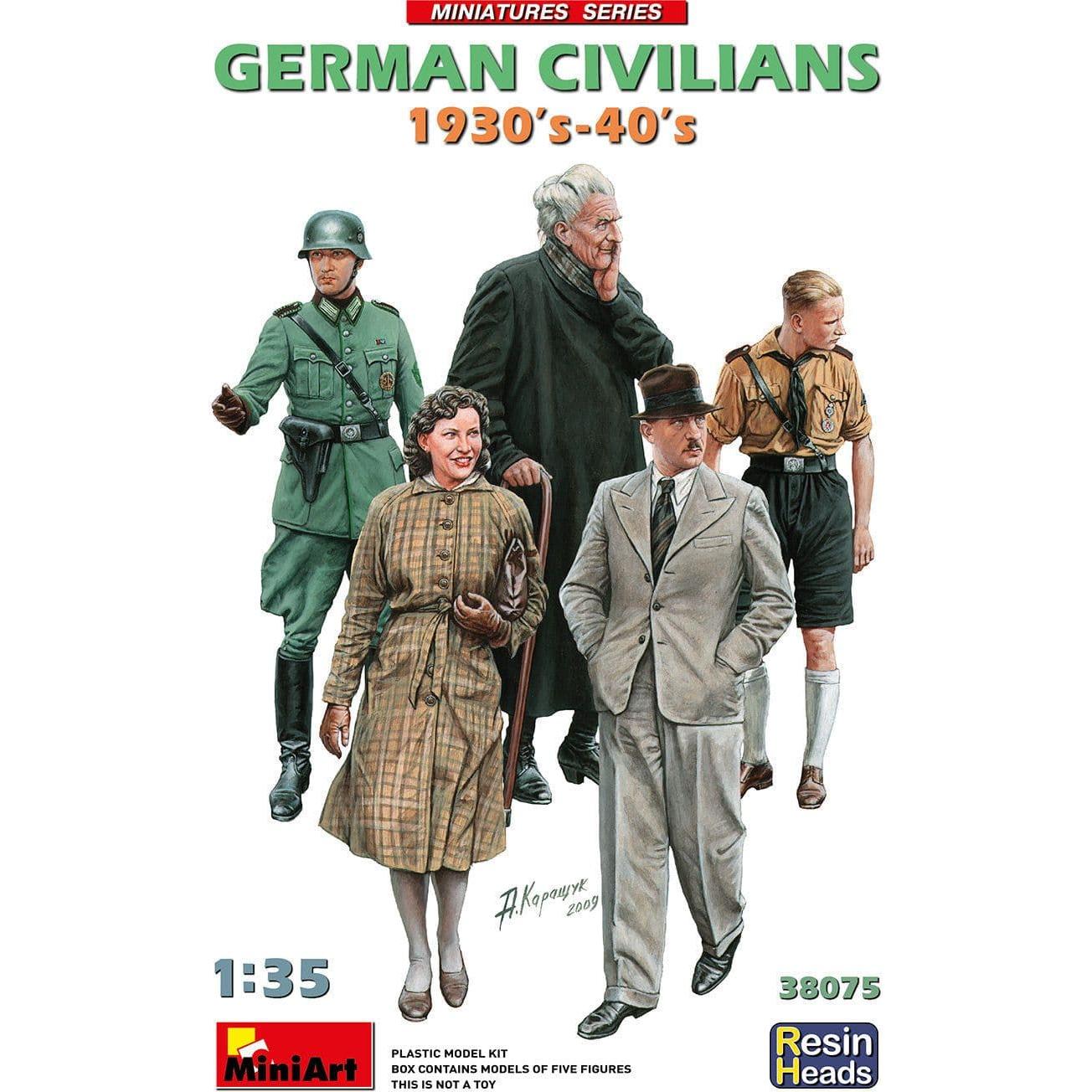 MINIART 1/35 German Civilians 1930-40's Resin Heads