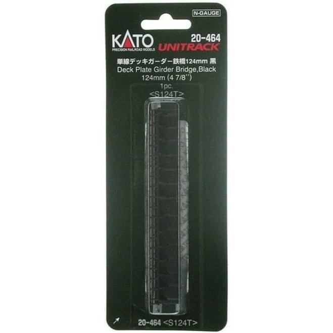 KATO N Unitrack Deck Plate Girder Bridge 124mm Black