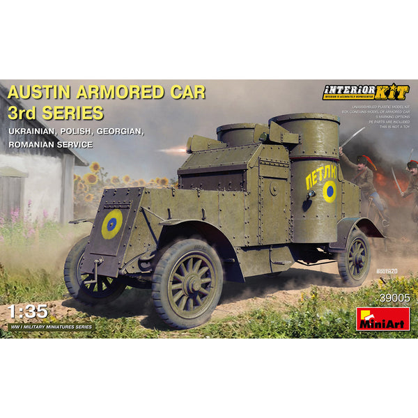 MINIART 1/35 Austin Armored Car 3rd Series: Ukrainian, Polish, Georgian, Romanian Service Interior Kit