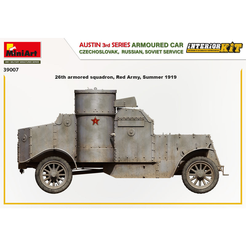 MINIART 1/35 Austin Armored Car 3rd Series: Czechoslovak, Russian, Soviet Service Interior Kit