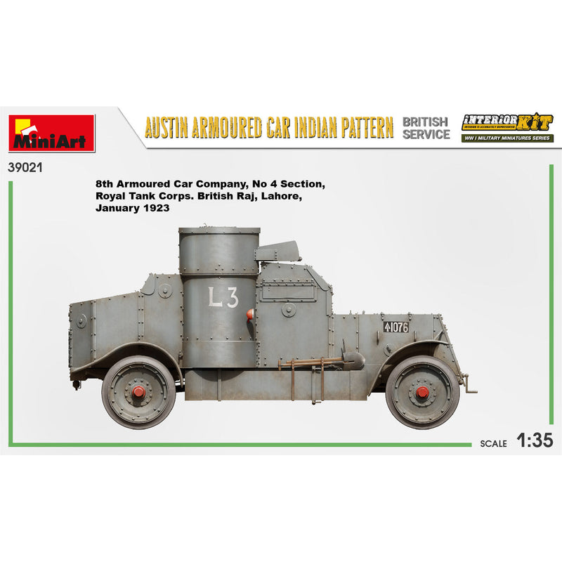 MINIART 1/35 Austin Armoured Can Indian Pattern British Service Interior Kit