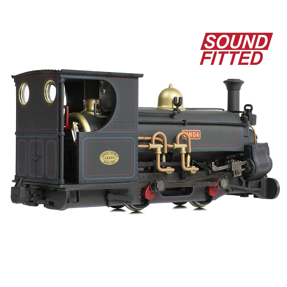 BACHMANN NARROW GAUGE OO9 Mainline Hunslet 0-4-0ST 'Linda' Penrhyn Quarry Lined Black (Late) [W] DCC Sound Fitted